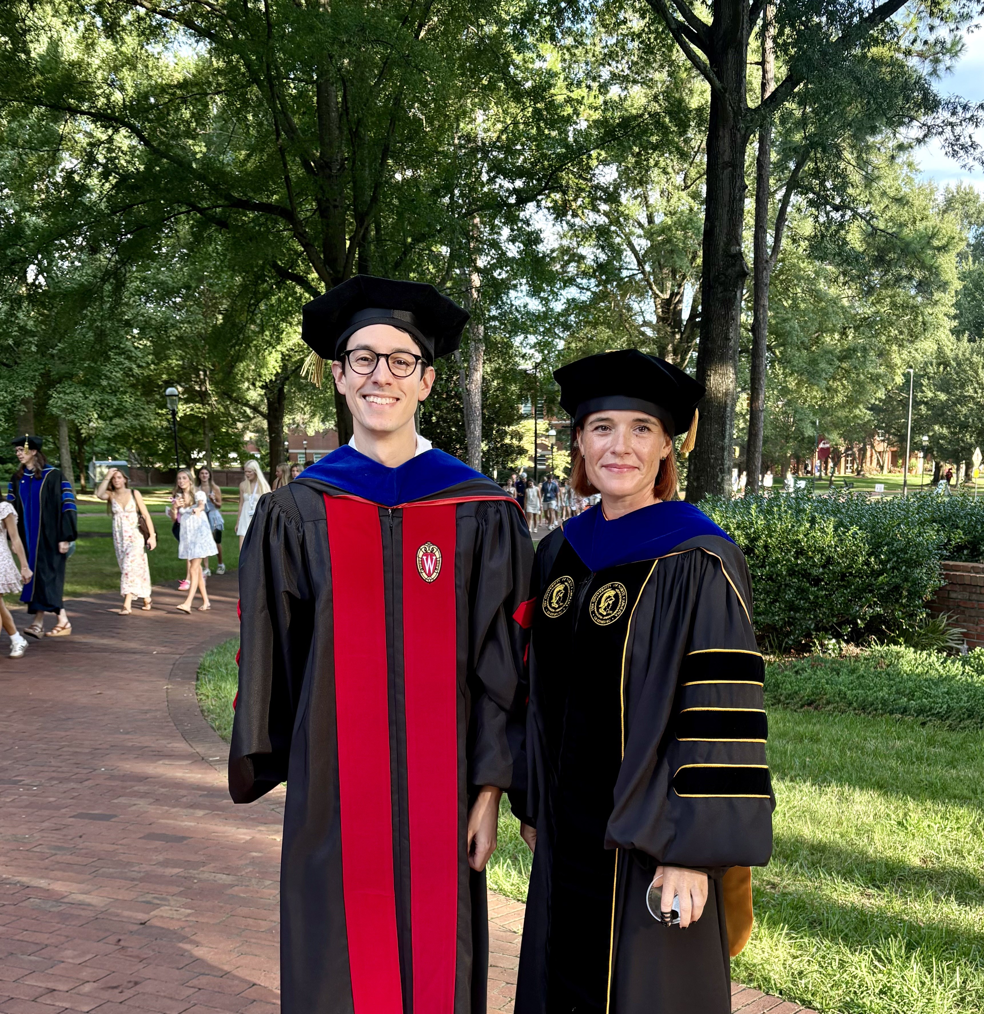 Jessica Navarro with Dr. Tony Reyes at Elon University
